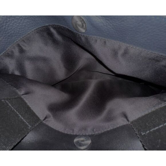 Robert Graham Midnight Blue/Black Leather Suerat Laptop Messenger Bag - Picture 13 of 15